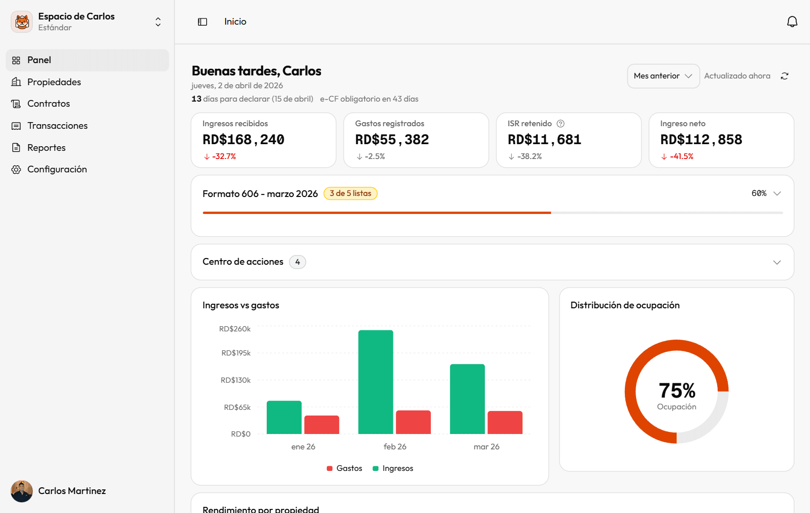 Screenshot of DomiProp